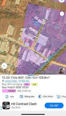 Chủ bán lô đất hem 25 Trần chánh 🏣 chiếu- long toàn. Dt 129 m co 95 m thổ cư