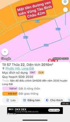 SỞ HỮU 500M2 NGAY MẶT TIỀN ĐƯỜNG VEN BIỂN VŨNG TÀU BÌNH 🔥 CHÂU