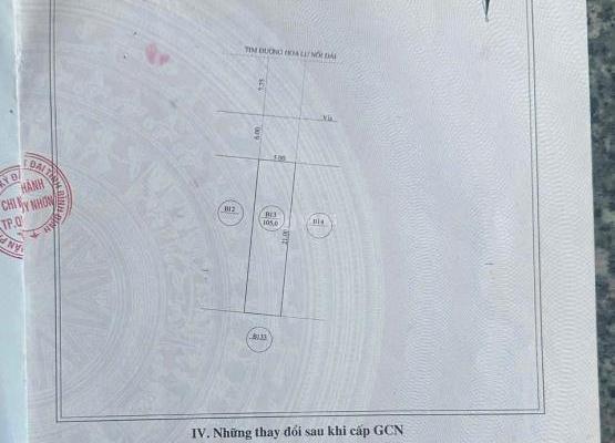 Chủ cần bán Đất nền riêng lẻ 105m²