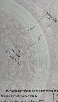 ĐẤT MT BÙI 🏬 TẤN DIÊN_ KHU SẦM UẤT KINH DOANH ĐA NGHỀ_ ĐƯỜNG 10M5_DT:105m2, GIÁ: 4TY7 TL