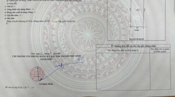 ĐẤT 🏘️ ĐẸP QUÁN BÀU, PHƯỜNG VINH HƯNG – GẦN CÔNG VIÊN, SÂN CHƠI – HƯỚNG NAM 126m2