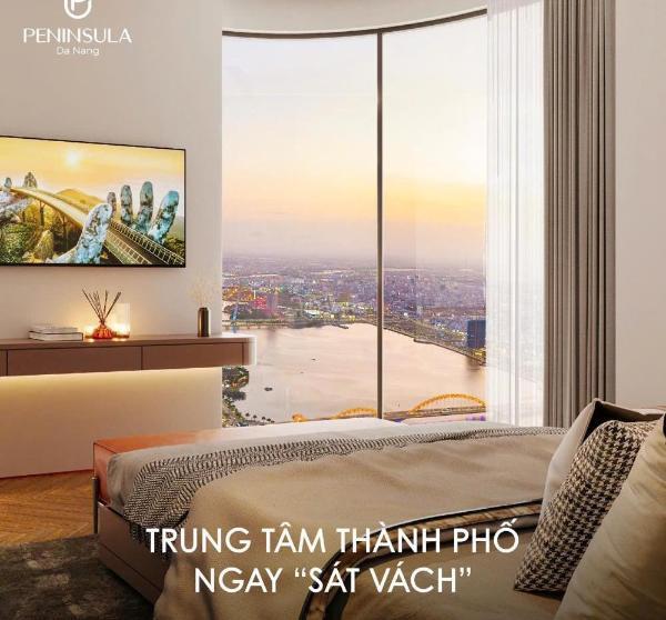 Duy nhất căn 2pn peninsula 62,6m² view trực diện sông hàn, giá 4,6 🌊 tỷ