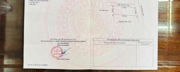 Lô góc 93,8m2 🏦 ngang 6m trục thôn Thọ Linh Minh Tân Kiến Thụy Hải Phòng 2,x tỷ