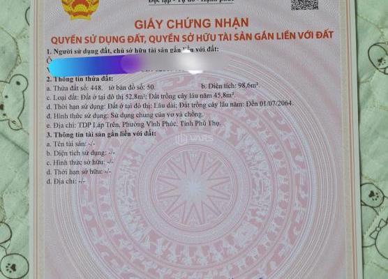 Bán Đất nền riêng lẻ 98m²