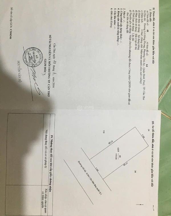 Chủ cần bán Đất nền riêng lẻ 112m²