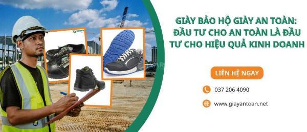 Giày bảo hộ 🏡 lao động đà nẵng an toàn cho công nhân công trình miền trung