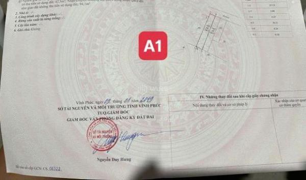 Bán 2 ô đất liền nhau tại TDP Lai Sơn, Đồng Tâm, Vĩnh Yên. Hưởng hạ 🏠 tầng đất đấu giá