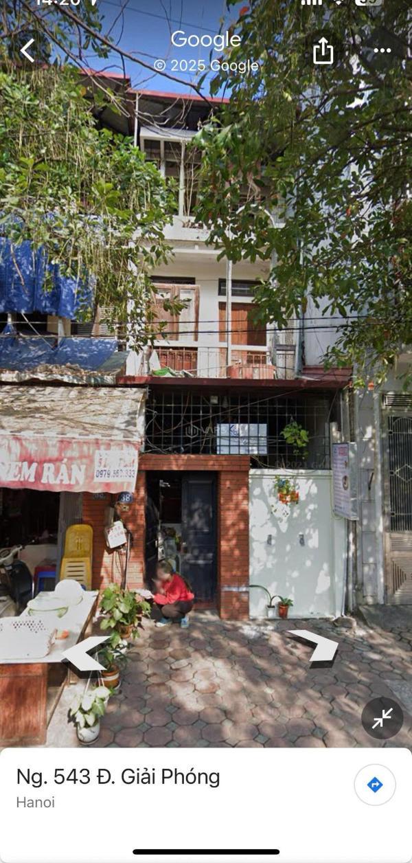 Nhà cho thuê 45m2 🏤 ngõ 543 đường hoàng hoa thám, quận hoàng mai