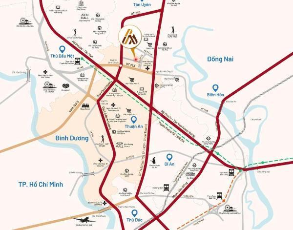 Mở bán giai 💥 đoạn 1 khu nhà phố xây sẵn liền kề đường bình chuẩn 62, tp thuận an