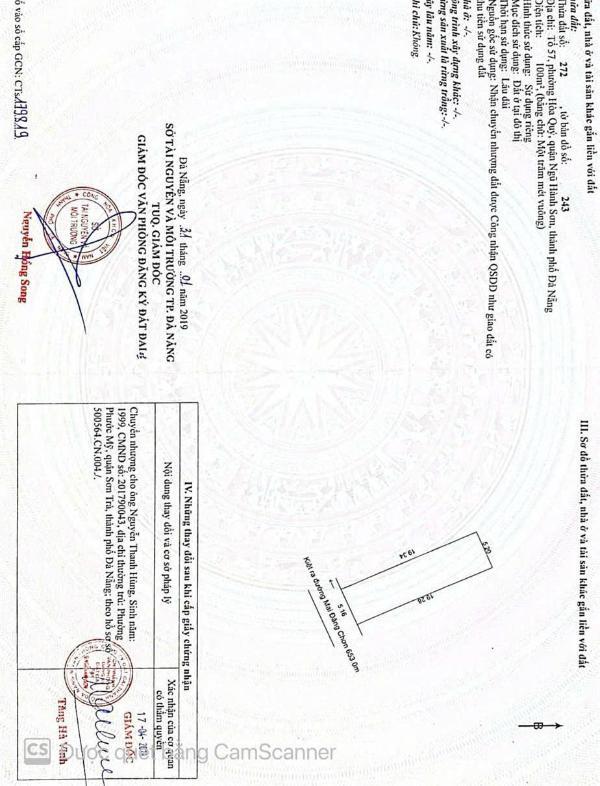 Cần tiền bán gấp lô đất nhà rẻ 🏬 nhất thị trường tại hòa quý 100m2