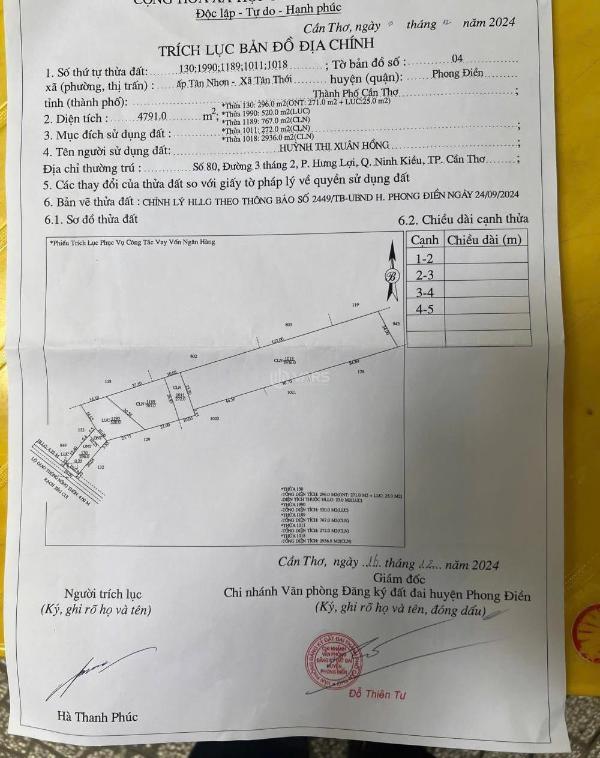 Bán 4.791m2 đất phong 🔥 điền có nhà cấp 4 kiên cố giá 1,4 triệu/m2