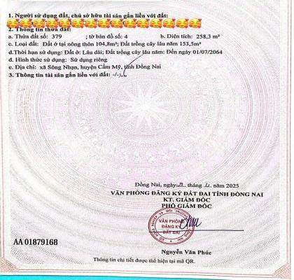 Lô đất dài thòng lòng có thổ cư tha hồ xây nhà phía sau giáp ☘ Suối