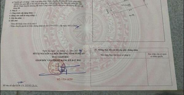 Đất xóm 5 Nghi Trung bám 🏚️ đường nhựa7m