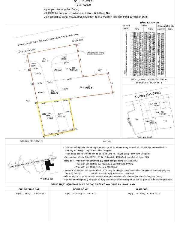 Cần bán Trang trại, nhà vườn 46923m²