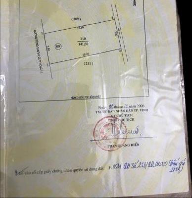 BÁN NHÀ 2 TẦNG TRUNG ĐÔ, PHƯỜNG TRƯỜNG VINH NGÕ ĐƯỜNG 🏤 NGUYỄN THIẾP 141,60m2 TÂY NAM