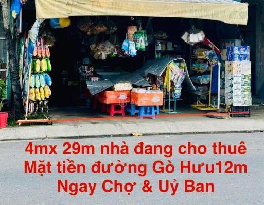 bán gấp nhà ☘ mặt tiền chợ gò hưu ngay khu dân cư trần anh mặt tiền đường gò hưu, ấp mới 1