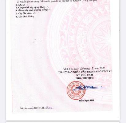 Bán đất dịch vụ Đông Đạo, Đồng 🏬 tâm, Vĩnh yên, Vĩnh Phúc. Giá 2.75 tỷ. LH: 09899*****