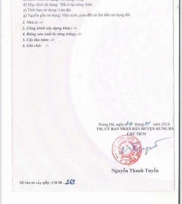 HOT HOT - CẦN BÁN 🏘️ LÔ ĐẤT 2 MẶT TIỀN TẠI Thôn Quan Hà, Xã Cộng Hòa, Huyện Hưng Hà, Tỉnh