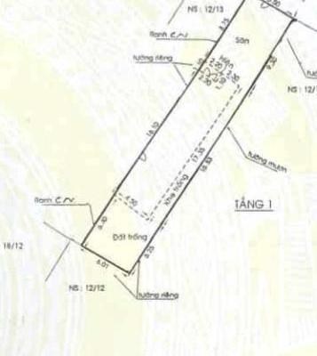 💁‍♂️Đường 8m, Khu biệt thự cao tầng. 💥 Nhà C4 nát 186mv, full thổ, công nhận đủ. Không QH,