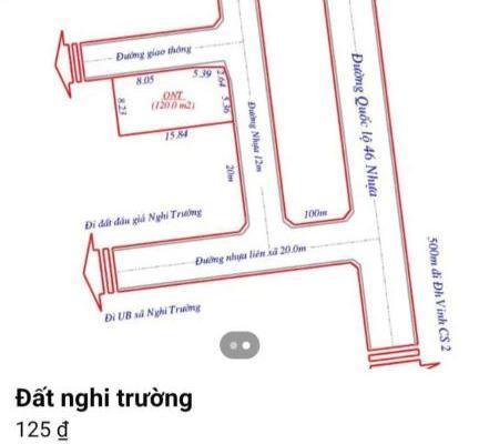 🔥 DUY NHẤT 1 🏢 LÔ GÓC 2 MẶT TIỀN – XÓM TRƯỜNG SƠN, NGHI TRƯỜNG 🔥
