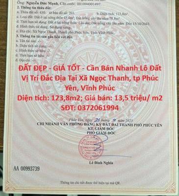 Chủ cần bán Khác 123m²