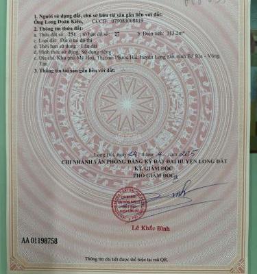 CHỦ NGỘP BÁN NHANH LÔ ĐẤT NGANG 10 🏣 DUY NHẤT FULL THỔ NGAY BIỂN PHƯỚC HẢI- TP HCM r