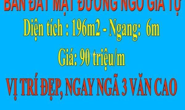 Bán 🏘️ nhà đường Ngô Gia Tự – 196m², ngang 6m, địa chỉ kinh doanh cực đẹp!