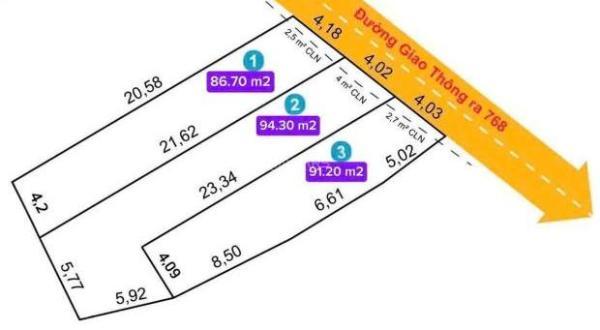 ĐẤT 🏡 NỀN GIÁ TY3 1 NỀN NGAY DT768 TÂN TRIỀU