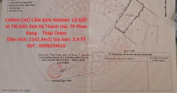 Chủ cần bán Khác 2167m²