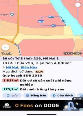 Bán gấp đất skc kcn sông mây hố nai 3 🏬 trảng bom 17000m2 giá 30 tỷ