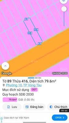 Bán đất tái định cư P.10 – Đường 16m, vỉa hè 🏢 rộng, giá 7,75 tỷ