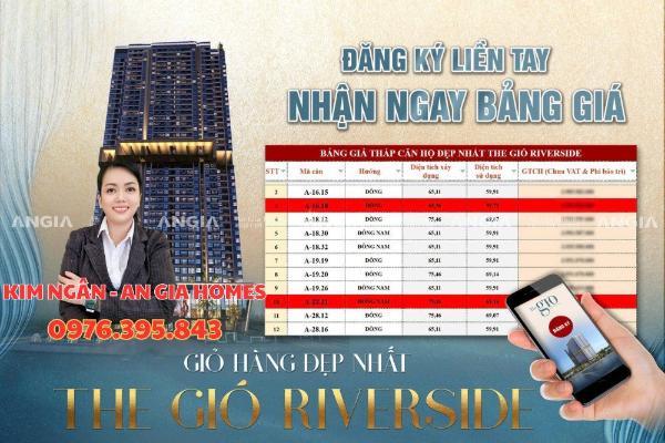 <mark style="background-color: transparent; font-weight: 400; ">The Gió Riverside – Tháp Gió Đông Căn hộ 2PN View Sông Đồng Nai Tầng Cao Đẹp</mark>