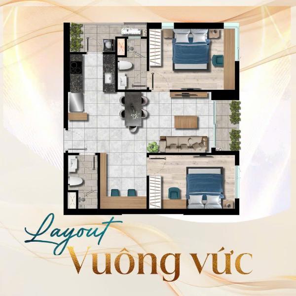 HÀNG CỰC HIẾM – CĂN GÓC 2PN+ 75M² DUY NHẤT TẠI THÁP GIÓ NAM | VIEW 4 HƯỚNG