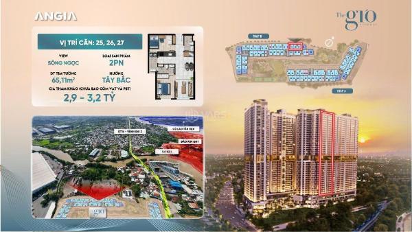 The Gió Riverside Căn 2PN View Sông Đồng Nai – Tọa độ 3 thành phố: Thủ Đức – Dĩ An – Biên Hòa