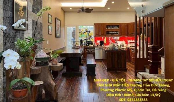 NHÀ ĐẸP - GIÁ TỐT - 🏡 NHANH TAY SỞ HỮU NGAY CĂN NHÀ MẶT TIỀN Đường Trần Đức Thông, Sơn Trà,