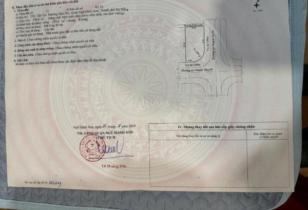 Lô góc 🏚️ 2mt_200m đường huỳnh thị một, hòa hải, gần biển,ngũ hành sơn~77tr/m2