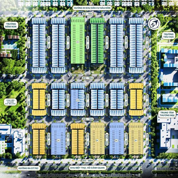 Khu đô thị Phước Đông New City. Nhà đã hoàn công. Công chứng ngay. Giá chỉ từ 1,3 tỷ/căn.