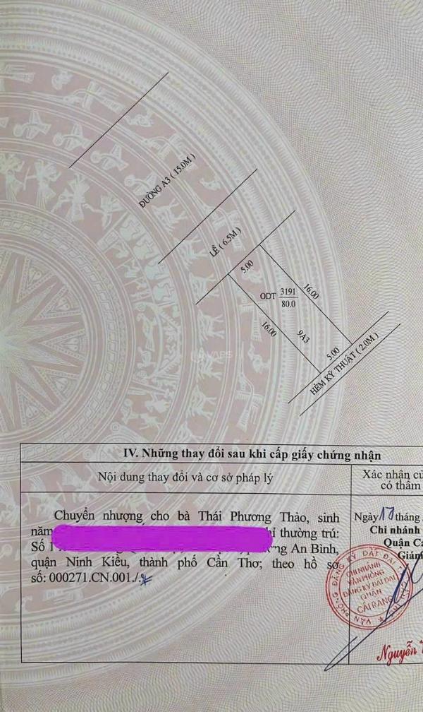 Cần bán Đất nền Dự án 80m²