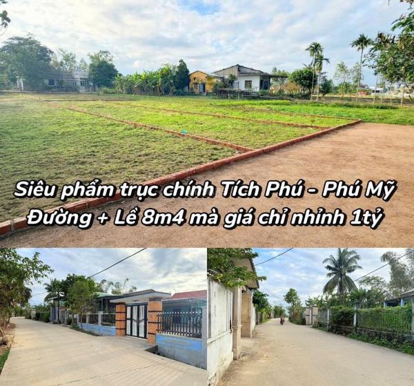 Bán lô đất nền trục đường 🌊 kinh doanh rộng 8,5m tích phú - đại hiệp. sẵn sổ, full
