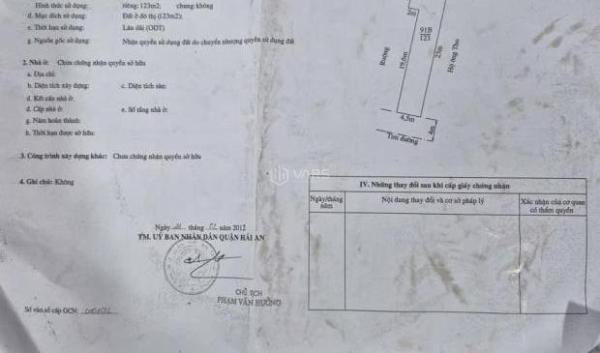 Cần bán lô đất 🏚️ mặt đường Cát Khê, Tràng Cát 123m2 giá chỉ 26tr/m2