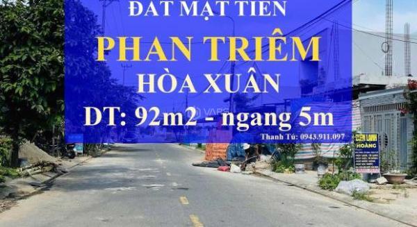 BÁN 🏤 LÔ ĐẤT MẶT TIỀN PHAN TRIÊM – GIÁ RẺ !