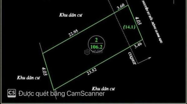 BÁN ĐẤT MẶT ĐƯỜNG NGUYỄN SƯ HỒI, HƯNG ĐÔNG, VINH 🏣 HƯNG 106,2m2 ĐÔNG BẮC ĐƯỜNG 12M