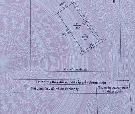 Bán Đất nền riêng lẻ 122m²