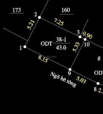 cần bán Khuôn đất mặt ngõ 15 phố Cựu Khê, phường. Bình Hàn, 💥 Tp Hải Dương