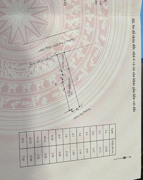 Cần bán Đất nền riêng lẻ 461m²