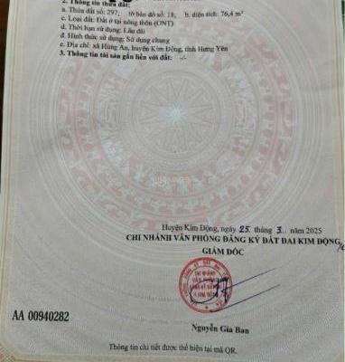 Chủ cần bán Đất nền riêng lẻ 76m²