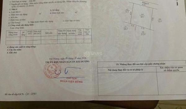 Bán lô đất gần trường gần chợ ngõ 🏦 tống duy tân phường ngọc châu tp hải dương