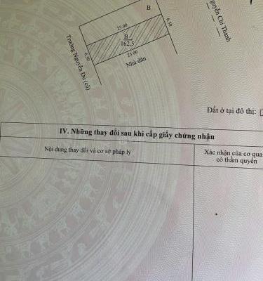 Bán Đất nền riêng lẻ 162m²