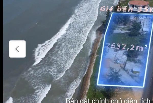 Chính chủ bán đất mặt biển đẹp2.632m2 hiếm có,huỳnh thúc 🏣 kháng,mũi néphan thiết