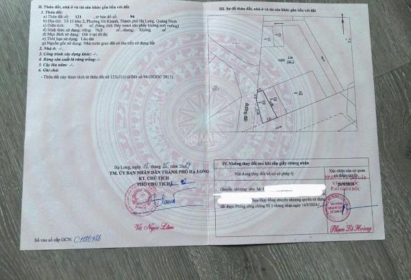 Chủ cần bán Đất nền Dự án 76m²